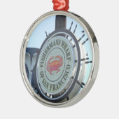 サンフランシスコのクリスマスのオーナメント メタルオーナメント (左)