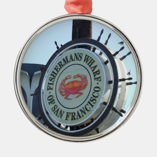 サンフランシスコのクリスマスのオーナメント メタルオーナメント (正面)