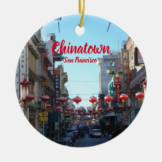 サンフランシスコのクリスマスオーナメント セラミックオーナメント (正面)