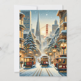 サンフランシスコのクリスマス エレガンス - カード