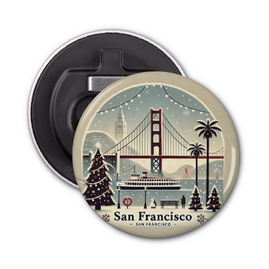 サンフランシスコのクリスマス – ゴールデンゲートブリッジ 栓抜き (正面)