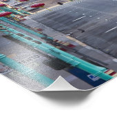 サンフランシスコのグラント通りのチャイナタウン フォトプリント            (角)