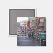 サンフランシスコのグラント通りのチャイナタウン マグネット (正面/裏面)