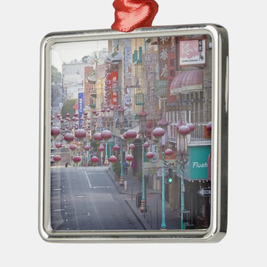 サンフランシスコのグラント通りのチャイナタウン メタルオーナメント (左)