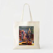 サンフランシスコのケーブルカーのヴィンテージ旅行ポスター トートバッグ (正面)