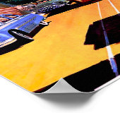 サンフランシスコのケーブルカーのヴィンテージ旅行ポスター ポスター (角)