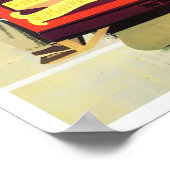 サンフランシスコのケーブルカーのヴィンテージ旅行ポスター ポスター (角)