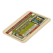 サンフランシスコのケーブルカーヴィンテージトラベル マグネット (左側)