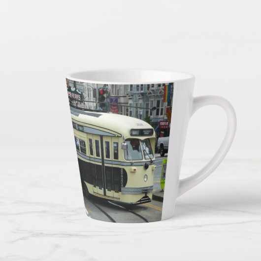 サンフランシスコのケーブルカー カフェラテマグ (右)
