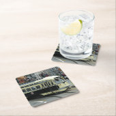 サンフランシスコのケーブルカー スクエアペーパーコースター (インサイチュ)