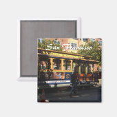 サンフランシスコのケーブルカー マグネット (正面/裏面)