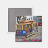 サンフランシスコのケーブルカー マグネット (正面/裏面)