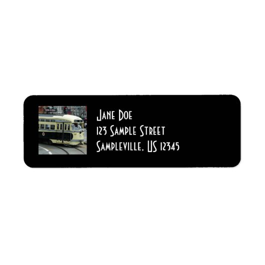 サンフランシスコのケーブルカー ラベル (正面)