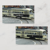 サンフランシスコのケーブルカー 名刺 (正面/裏面)