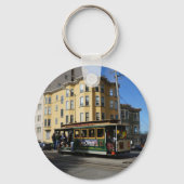 サンフランシスコのケーブルカー#4キーチェーン キーホルダー (正面)