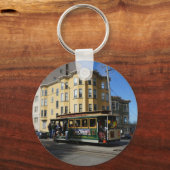 サンフランシスコのケーブルカー#4キーチェーン キーホルダー (正面)