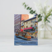 サンフランシスコのケーブルカー#5はがき ポストカード (スタンド正面)