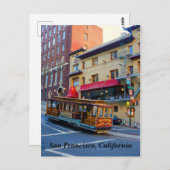 サンフランシスコのケーブルカー#5はがき ポストカード (正面/裏面)