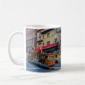 サンフランシスコのケーブルカー#5マグ コーヒーマグカップ (左)