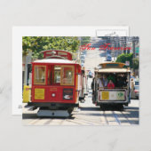 サンフランシスコのケーブル・カー ポストカード (正面/裏面)
