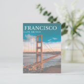 サンフランシスコのゲートブリッジ ポストカード (スタンド正面)