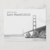 サンフランシスコのゴールデンゲートブリッジから愛を込めて ポストカード (正面)