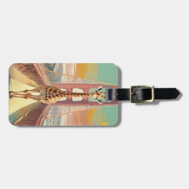 サンフランシスコのゴールデンゲートブリッジのキリン ラゲッジタグ