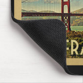 サンフランシスコのゴールデンゲートブリッジのヴィンテージ旅行 マウスパッド (コーナー)