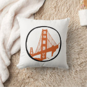 サンフランシスコのゴールデンゲートブリッジの枕 クッション (ブランケット)