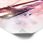 サンフランシスコのゴールデンゲートブリッジの水色 フォトプリント            (角)