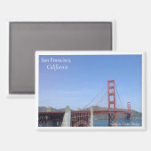 サンフランシスコのゴールデンゲートブリッジの磁石 マグネット (正面/裏面)