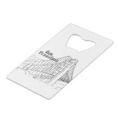 サンフランシスコのゴールデンゲートブリッジ クレジットカード栓抜き (裏面アングル)