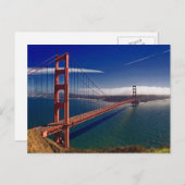 サンフランシスコのゴールデンゲートブリッジ ポストカード (正面/裏面)
