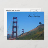 サンフランシスコのゴールデンゲート ポストカード (正面/裏面)