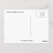 サンフランシスコのゴールデンゲート ポストカード (裏面)