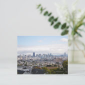 サンフランシスコのスカイラインの景色 ポストカード (スタンド正面)