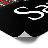 サンフランシスコのスカイラインカラーラインアート ポスター (角)