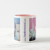 サンフランシスコのスカイライン ツートーンマグカップ (中央)