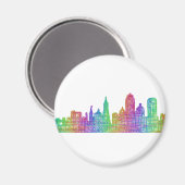 サンフランシスコのスカイライン マグネット (正面/裏面)