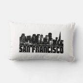サンフランシスコのスカイライン ランバークッション (裏面)