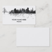 サンフランシスコのスカイライン-名刺 名刺 (正面/裏面)