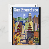 サンフランシスコのチャイナタウン ポストカード (正面/裏面)