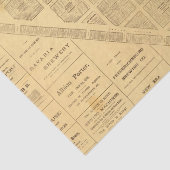 サンフランシスコのビジネス地図 薄葉紙 (詳細)