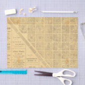 サンフランシスコのビジネス地図 薄葉紙 (クラフト)