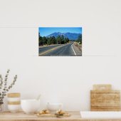 サンフランシスコのピーク、フラッグスタッフの再建、高速道路66 ポスター (キッチン)