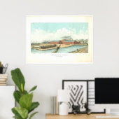 サンフランシスコのユニオン・アイロン工事業(1801A) ポスター (ホームオフィス)