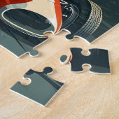 サンフランシスコのヴィンテージレーシングカー ジグソーパズル (側面)