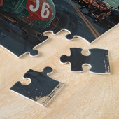 サンフランシスコのヴィンテージレーシングカー ジグソーパズル (側面)