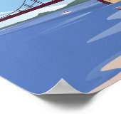 サンフランシスコのヴィンテージ旅行ポスター ポスター (角)