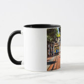 サンフランシスコの世界的に有名な路面電車 マグカップ (左)